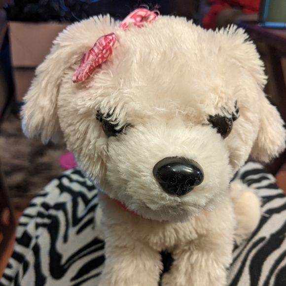 BARBIE Dog Glam Girl Plush Working Interactive Dog Light Up collar Just Play - Picture 3 of 12